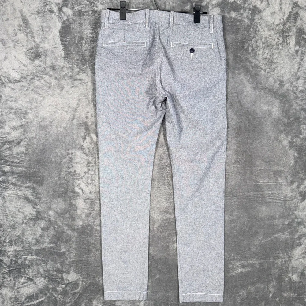 J.Crew Mens 484 Slim Fit Chino Pants Size 28x32‎ Blue Stretch Flat Front